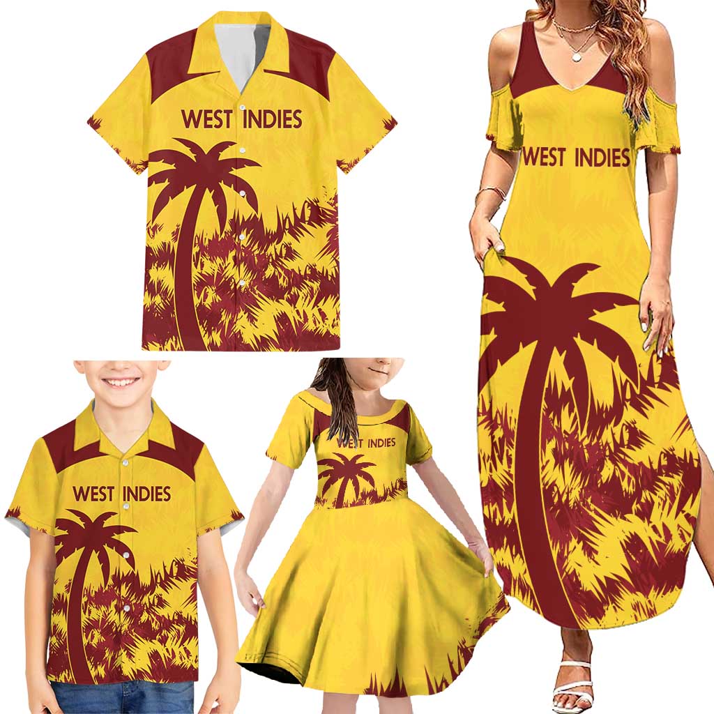 Custom West Indies Cricket Family Matching Summer Maxi Dress and Hawaiian Shirt Windies Newest Version
