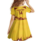 Custom West Indies Cricket Kid Short Sleeve Dress Windies Newest Version