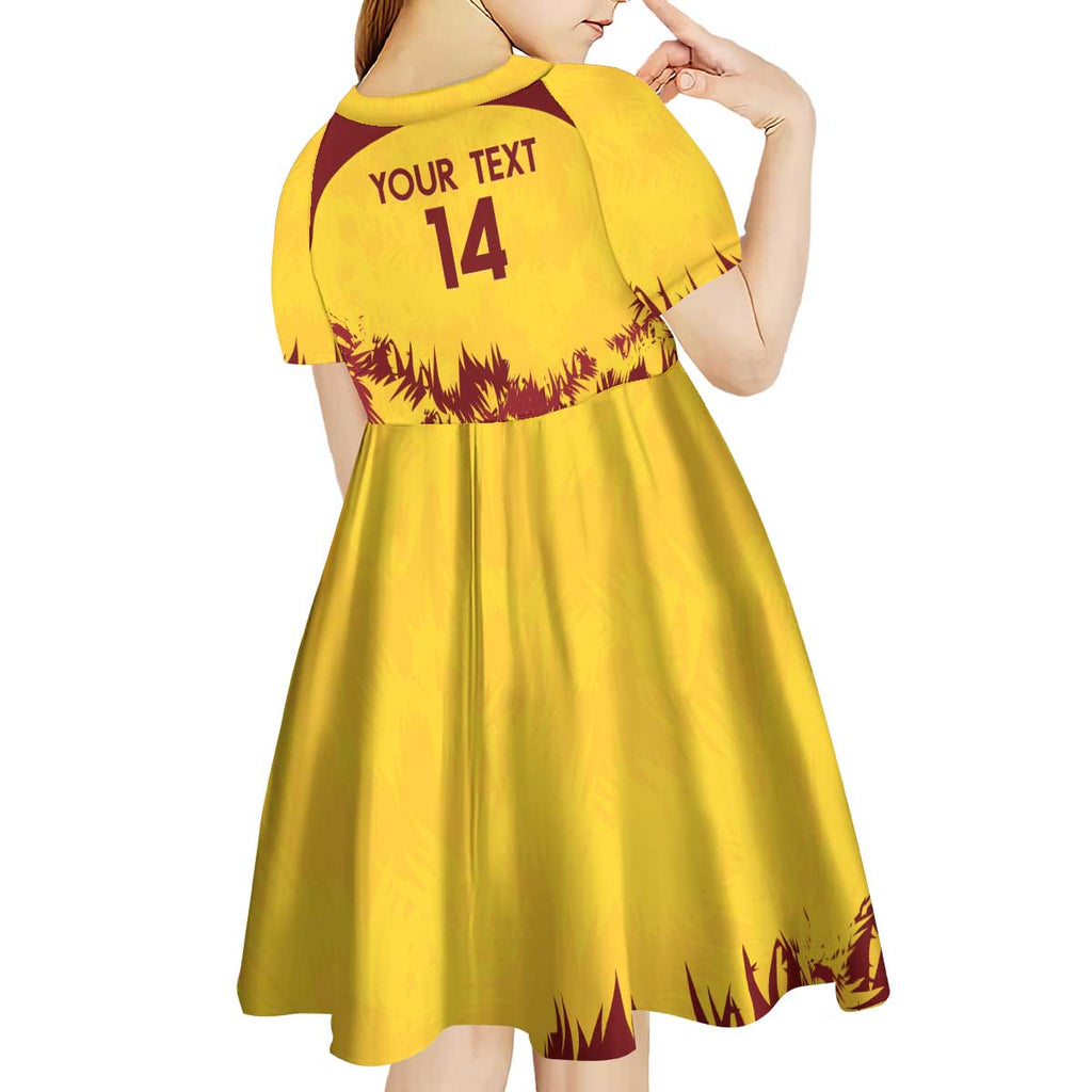 Custom West Indies Cricket Kid Short Sleeve Dress Windies Newest Version