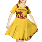 Custom West Indies Cricket Kid Short Sleeve Dress Windies Newest Version