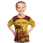 Custom West Indies Cricket Kid T Shirt Windies Newest Version