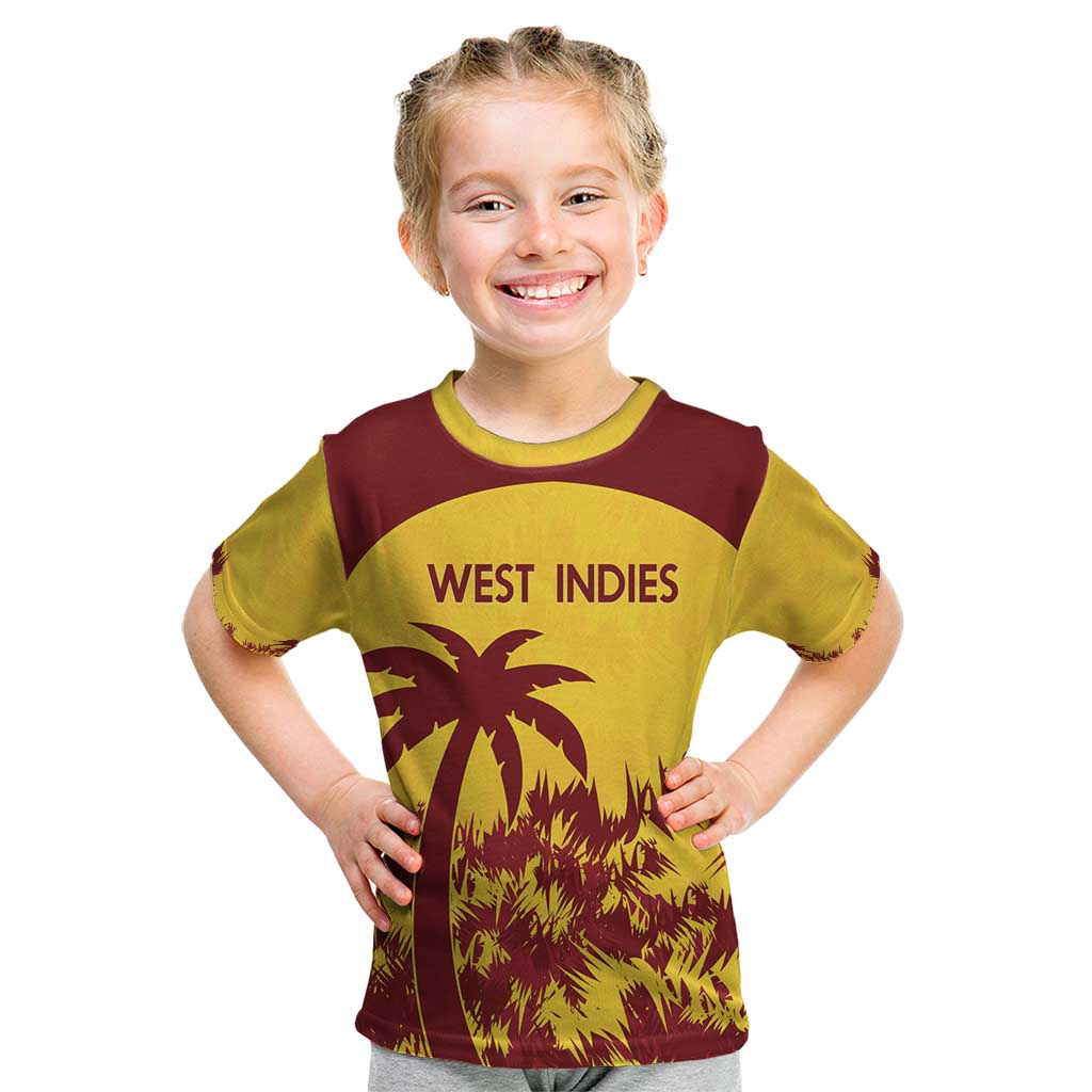 Custom West Indies Cricket Kid T Shirt Windies Newest Version