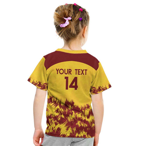 Custom West Indies Cricket Kid T Shirt Windies Newest Version
