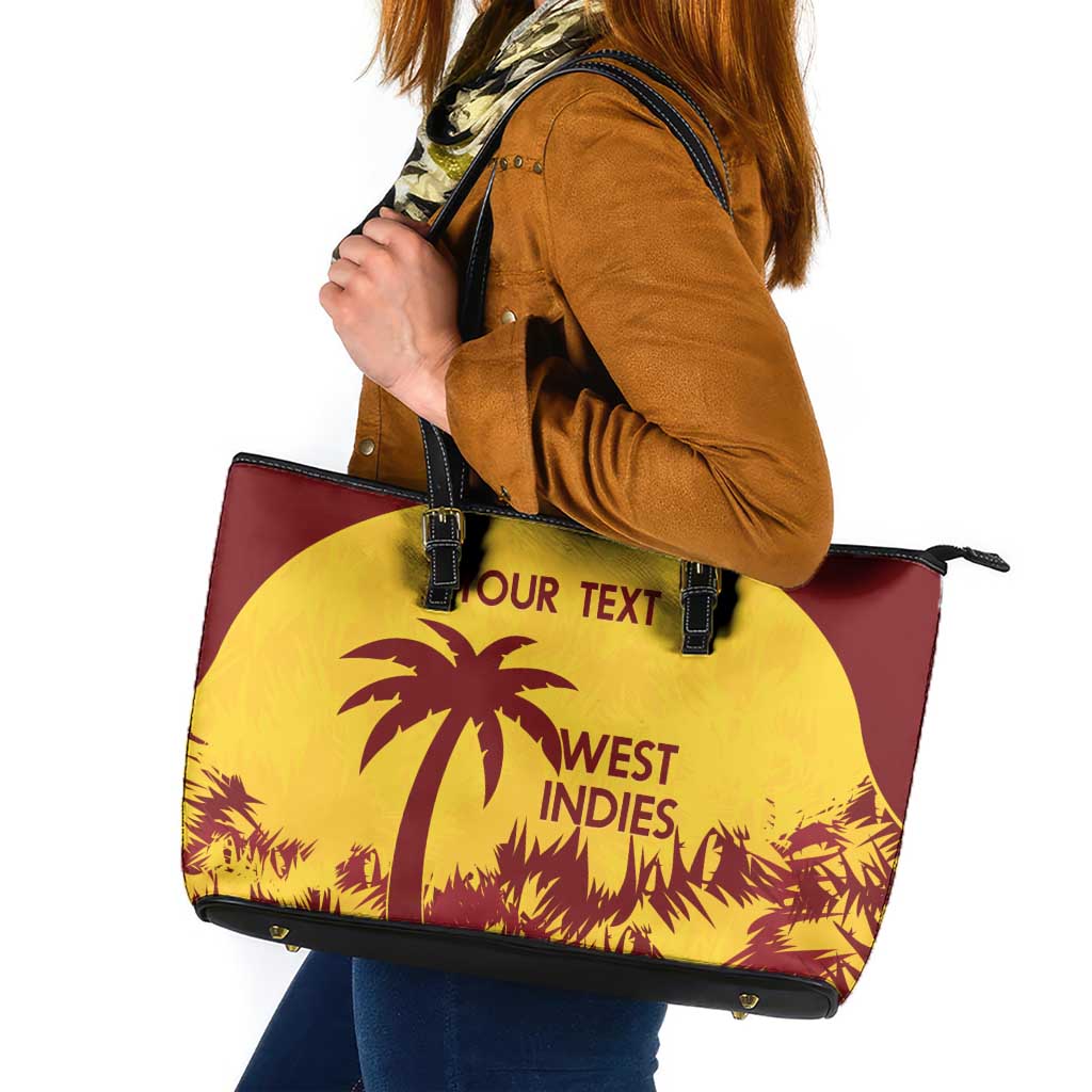Custom West Indies Cricket Leather Tote Bag Windies Newest Version