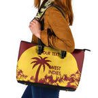 Custom West Indies Cricket Leather Tote Bag Windies Newest Version