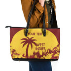 Custom West Indies Cricket Leather Tote Bag Windies Newest Version