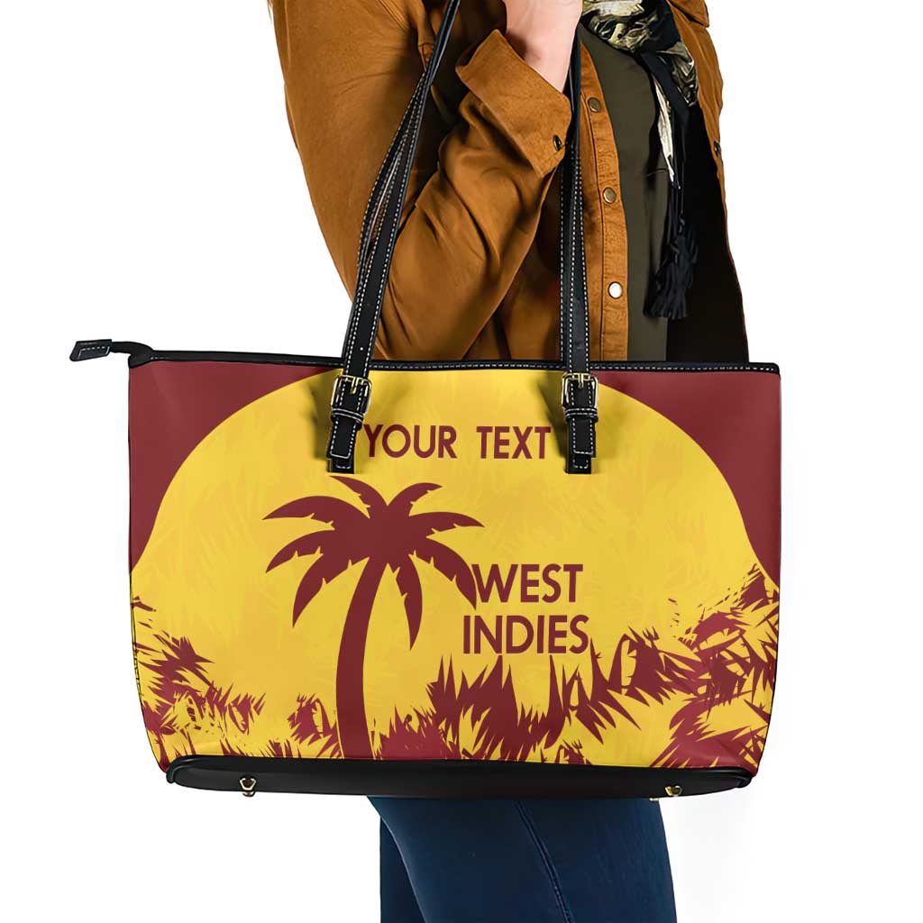 Custom West Indies Cricket Leather Tote Bag Windies Newest Version