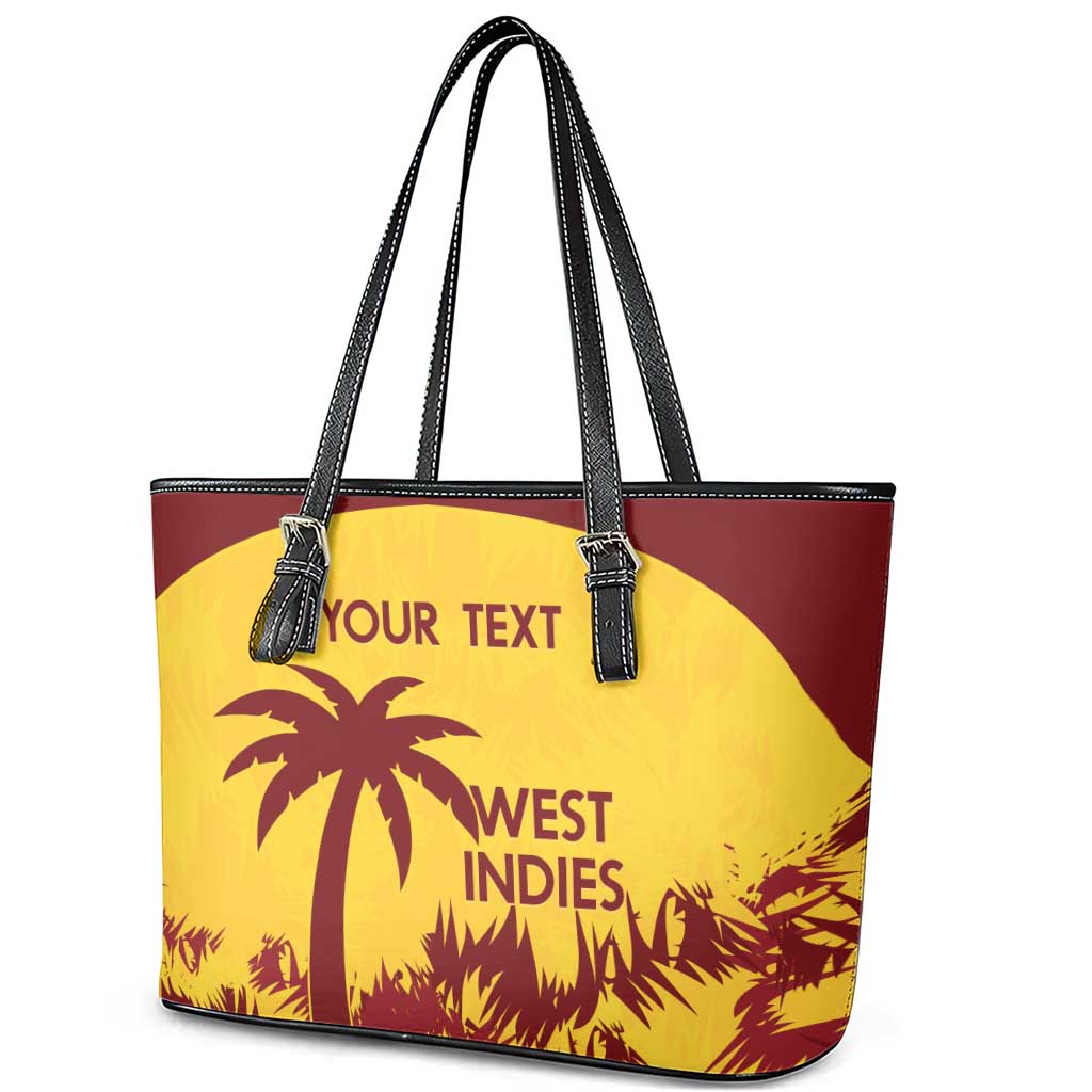Custom West Indies Cricket Leather Tote Bag Windies Newest Version