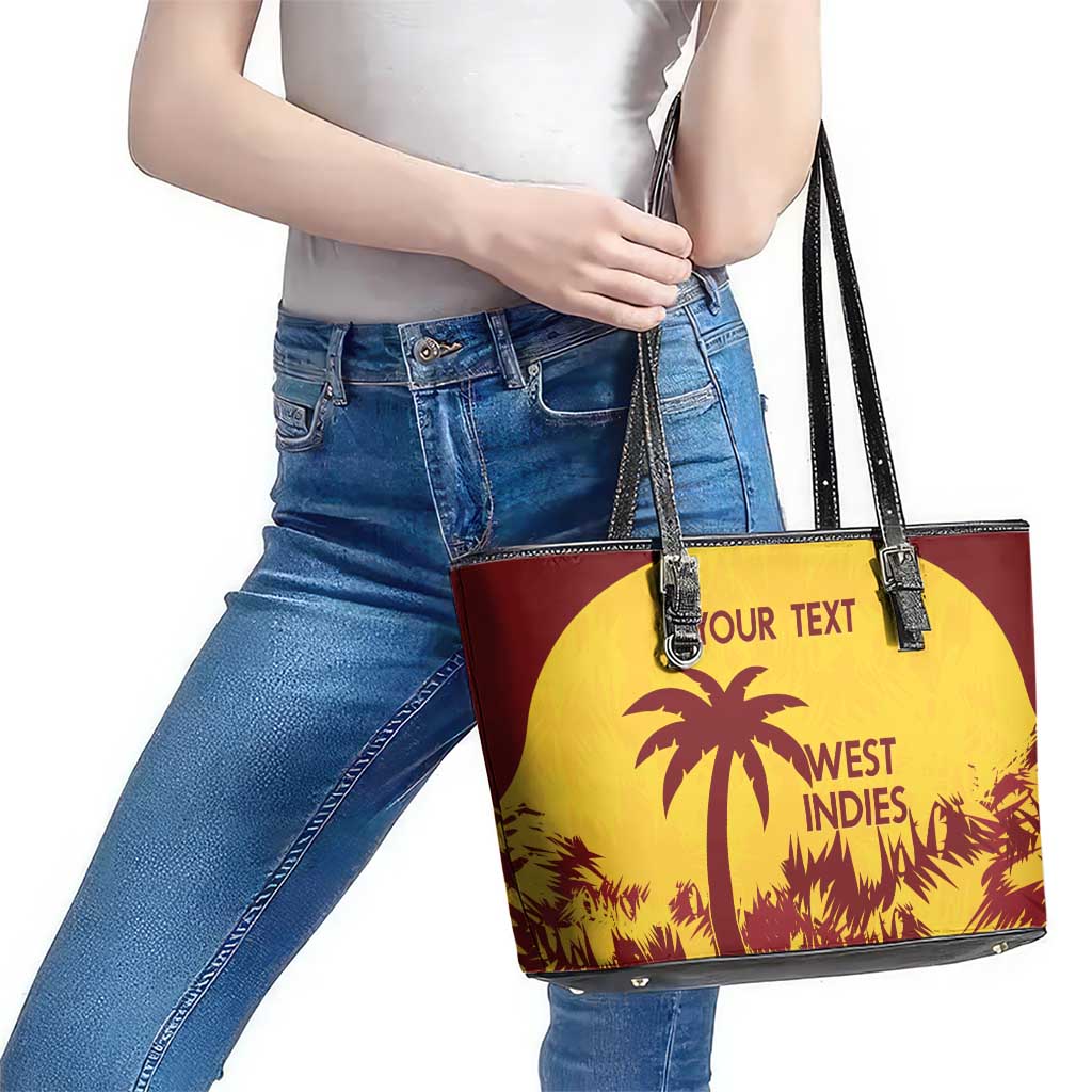 Custom West Indies Cricket Leather Tote Bag Windies Newest Version
