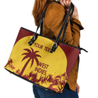 Custom West Indies Cricket Leather Tote Bag Windies Newest Version