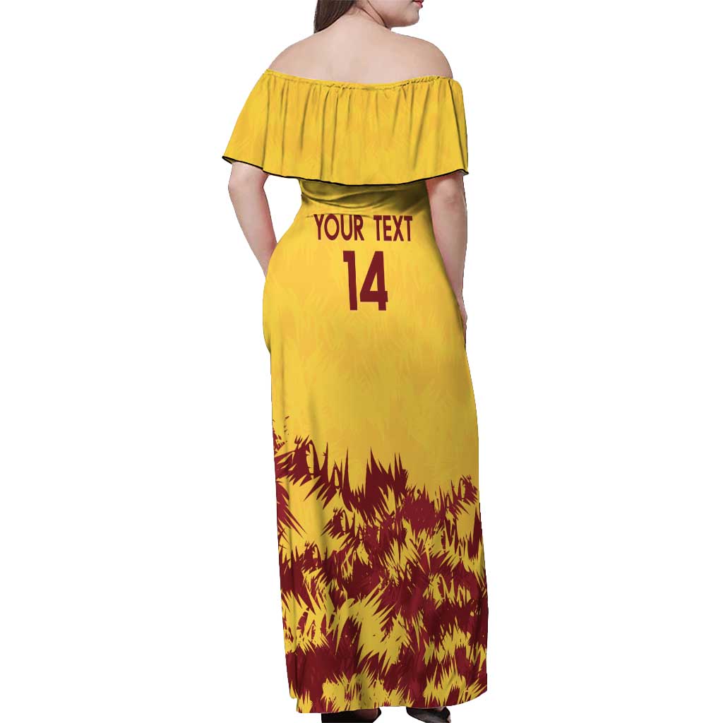 Custom West Indies Cricket Off Shoulder Maxi Dress Windies Newest Version
