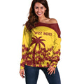 Custom West Indies Cricket Off Shoulder Sweater Windies Newest Version