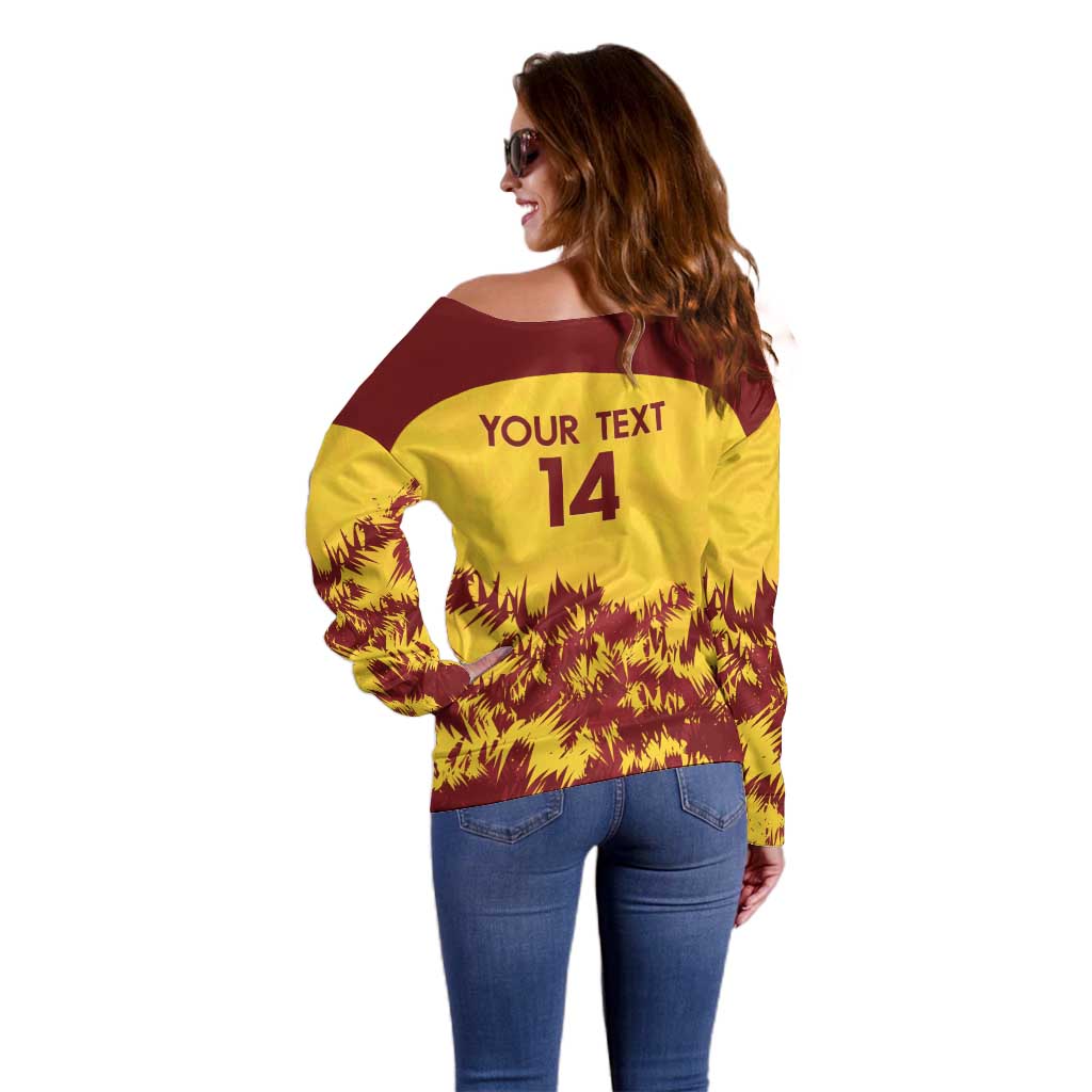 Custom West Indies Cricket Off Shoulder Sweater Windies Newest Version