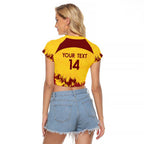 Custom West Indies Cricket Raglan Cropped T Shirt Windies Newest Version