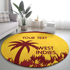 Custom West Indies Cricket Round Carpet Windies Newest Version