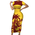 Custom West Indies Cricket Short Sleeve Bodycon Dress Windies Newest Version