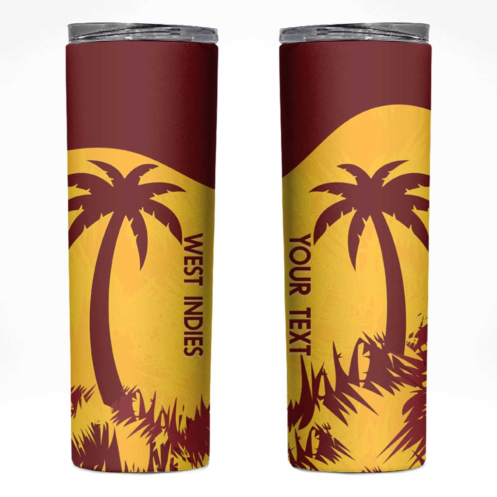 Custom West Indies Cricket Skinny Tumbler Windies Newest Version