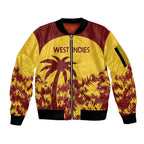 Custom West Indies Cricket Sleeve Zip Bomber Jacket Windies Newest Version