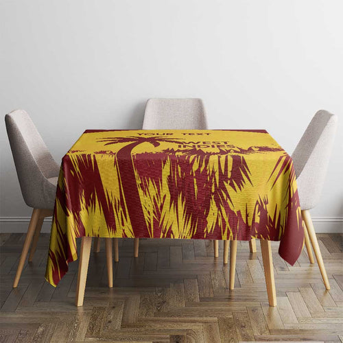 Custom West Indies Cricket Tablecloth Windies Newest Version