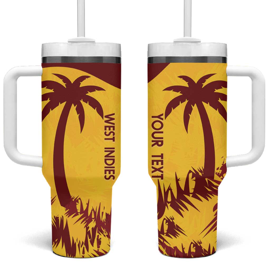 Custom West Indies Cricket Tumbler With Handle Windies Newest Version