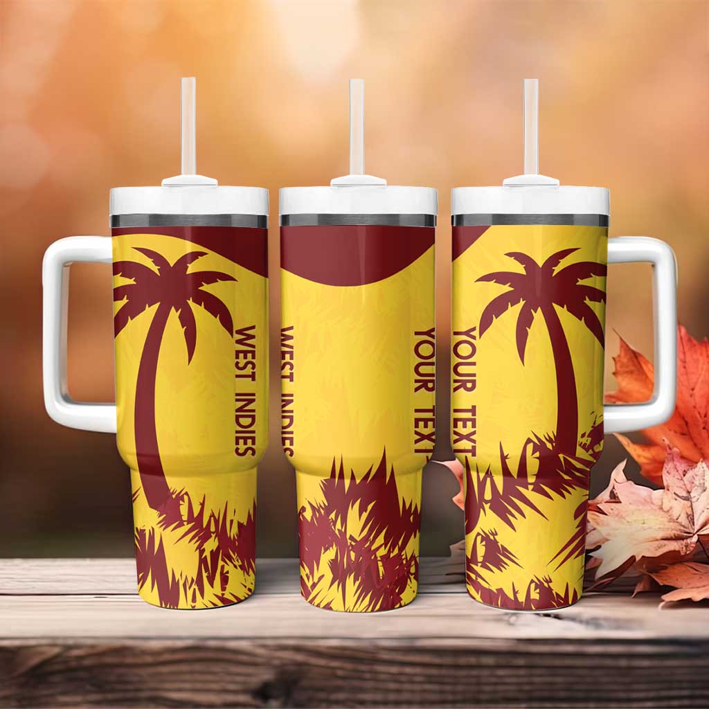 Custom West Indies Cricket Tumbler With Handle Windies Newest Version