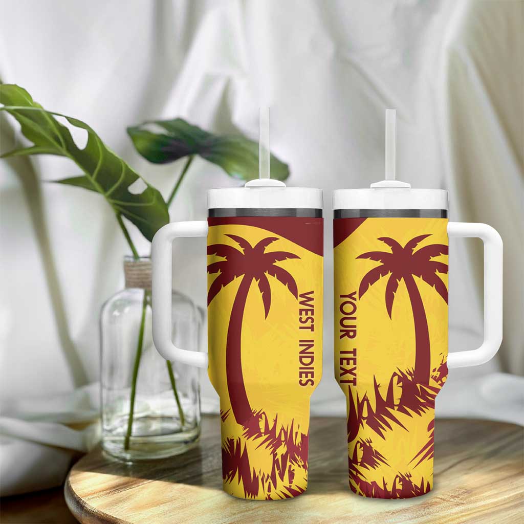 Custom West Indies Cricket Tumbler With Handle Windies Newest Version