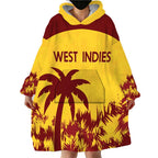 Custom West Indies Cricket Wearable Blanket Hoodie Windies Newest Version