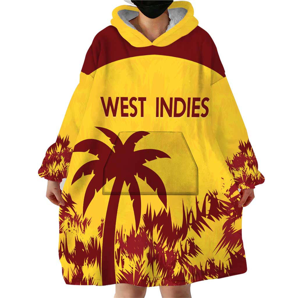 Custom West Indies Cricket Wearable Blanket Hoodie Windies Newest Version
