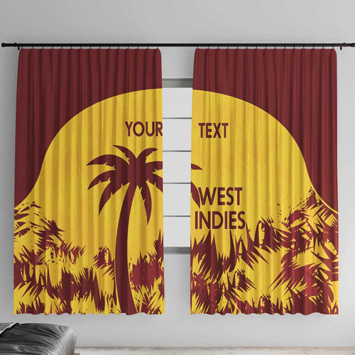 Custom West Indies Cricket Window Curtain Windies Newest Version