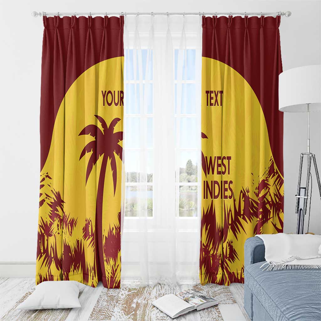 Custom West Indies Cricket Window Curtain Windies Newest Version