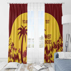 Custom West Indies Cricket Window Curtain Windies Newest Version