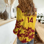 Custom West Indies Cricket Women Casual Shirt Windies Newest Version