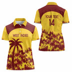 Custom West Indies Cricket Women Polo Shirt Windies Newest Version