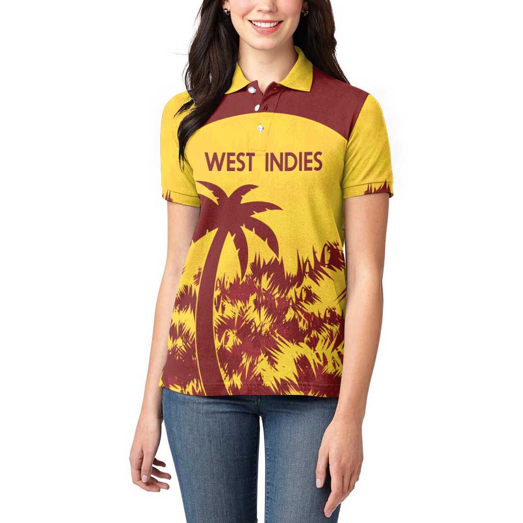 Custom West Indies Cricket Women Polo Shirt Windies Newest Version