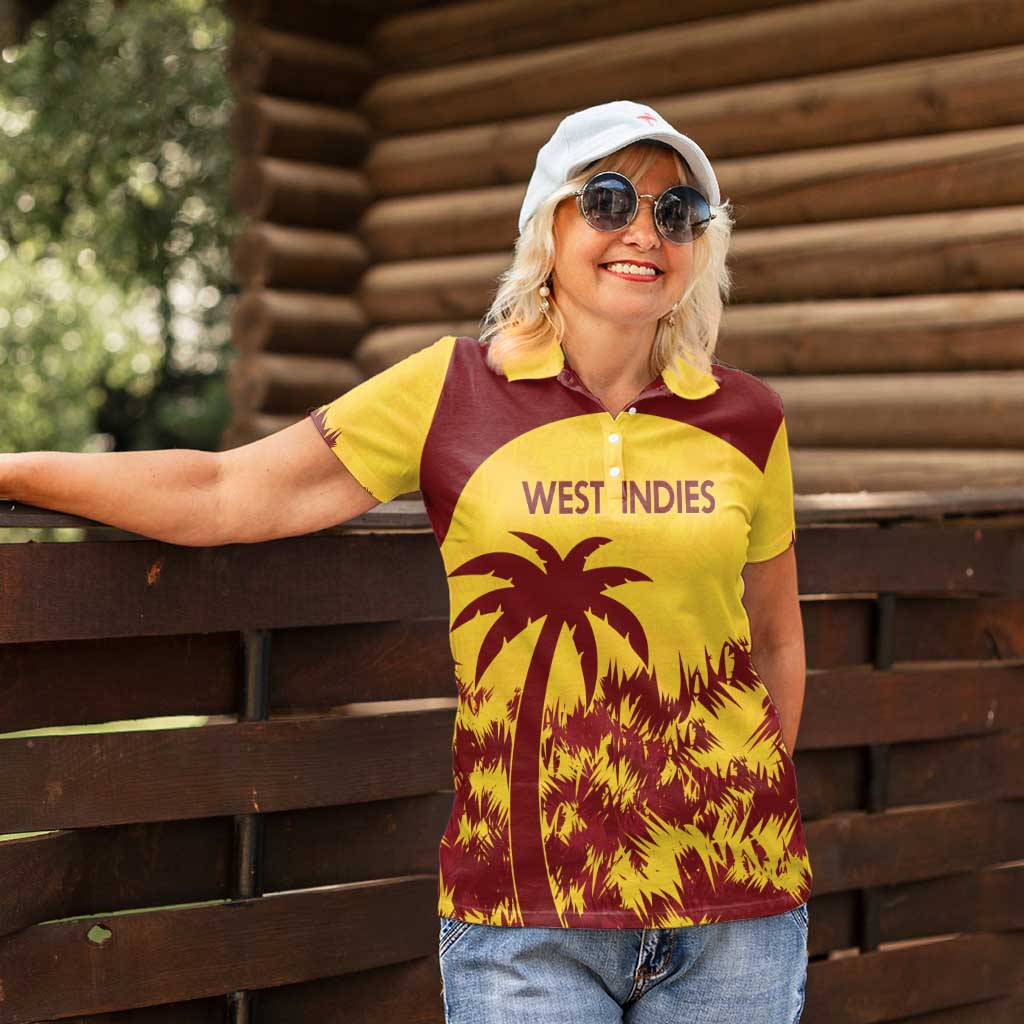 Custom West Indies Cricket Women Polo Shirt Windies Newest Version