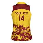 Custom West Indies Cricket Women Sleeveless Polo Shirt Windies Newest Version