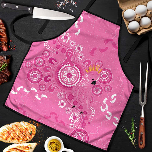 Pink Ribbon Australia Apron Breast Cancer Awareness Aboriginal Cacatua leadbeateri - Aussie Hoodie