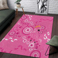 Pink Ribbon Australia Area Rug Breast Cancer Awareness Aboriginal Cacatua leadbeateri - Aussie Hoodie