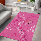 Pink Ribbon Australia Area Rug Breast Cancer Awareness Aboriginal Cacatua leadbeateri - Aussie Hoodie