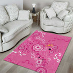 Pink Ribbon Australia Area Rug Breast Cancer Awareness Aboriginal Cacatua leadbeateri - Aussie Hoodie