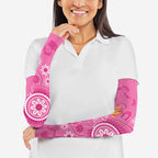 Pink Ribbon Australia Arm Sleeves Breast Cancer Awareness Aboriginal Cacatua leadbeateri - Aussie Hoodie