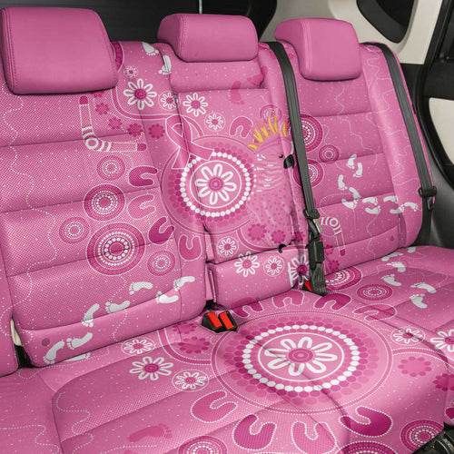 Pink Ribbon Australia Back Car Seat Cover Breast Cancer Awareness Aboriginal Cacatua leadbeateri - Aussie Hoodie