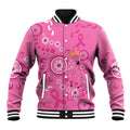 Pink Ribbon Australia Baseball Jacket Breast Cancer Awareness Aboriginal Cacatua leadbeateri - Aussie Hoodie