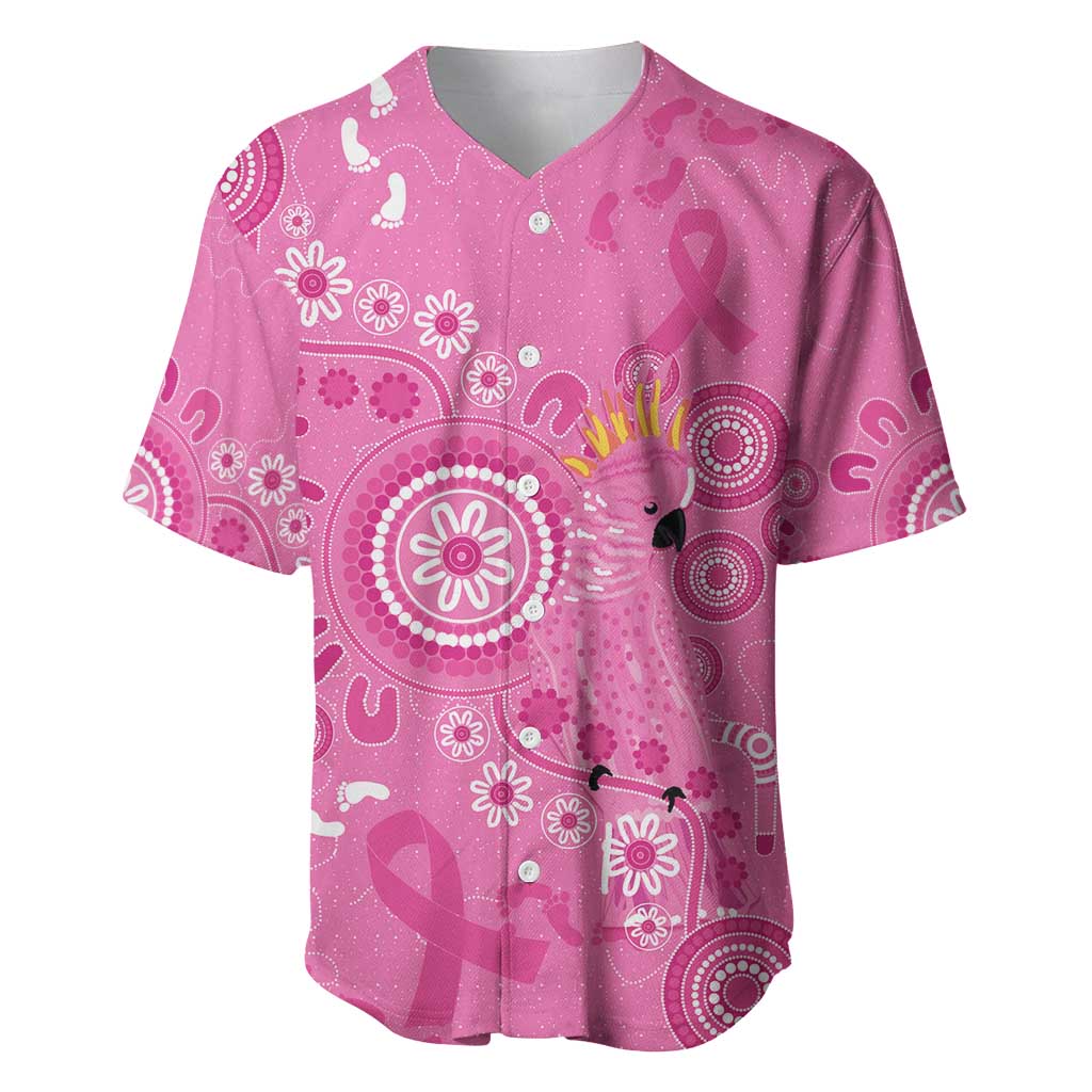 Pink Ribbon Australia Baseball Jersey Breast Cancer Awareness Aboriginal Cacatua leadbeateri - Aussie Hoodie