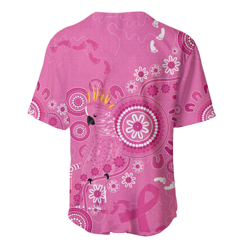 Pink Ribbon Australia Baseball Jersey Breast Cancer Awareness Aboriginal Cacatua leadbeateri - Aussie Hoodie