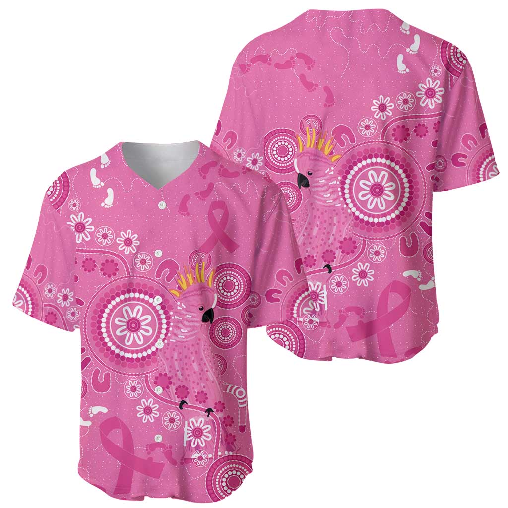Pink Ribbon Australia Baseball Jersey Breast Cancer Awareness Aboriginal Cacatua leadbeateri - Aussie Hoodie