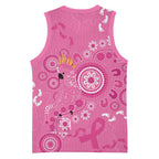 Pink Ribbon Australia Basketball Jersey Breast Cancer Awareness Aboriginal Cacatua leadbeateri - Aussie Hoodie