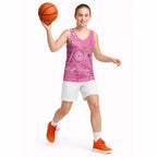 Pink Ribbon Australia Basketball Jersey Breast Cancer Awareness Aboriginal Cacatua leadbeateri - Aussie Hoodie