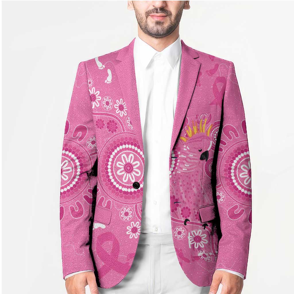 Pink Ribbon Australia Blazer Breast Cancer Awareness Aboriginal Cacatua leadbeateri - Aussie Hoodie