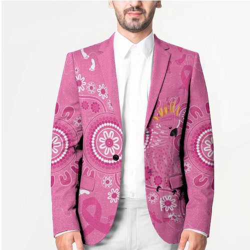 Pink Ribbon Australia Blazer Breast Cancer Awareness Aboriginal Cacatua leadbeateri - Aussie Hoodie